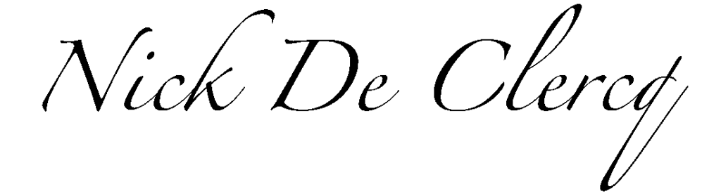 Nick De Clercq Signature