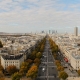 View towards La Défense from L'Arc de Triomphe - Paris, France